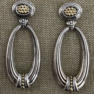 LAGOS Sterling Silver & 18K Earring - NWT